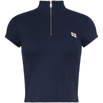 Calvin Klein Jeans Tops y Camisetas Lv047g240g Ss Woven Label 2x2 Baby para mujer