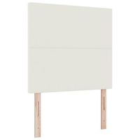 cabecero led con tiras led manual crema 100 cm tela de pana vidaxl