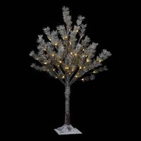 arbol de luz natural de interior h90cm 78 led  transformador