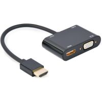 gembird a-hdmim-hdmifvgaf-01 cable adaptador hdmi machohembra  vga hembra  jack 35mm