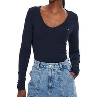 tommy hilfiger camiseta manga larga essential para mujer