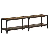 mueble de tv madera maciza reciclada 150x30x41 cm vidaxl