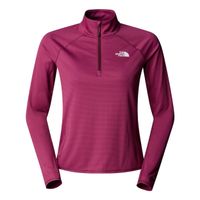 the north face sunriser 14 zip camiseta de running mujeres-berry