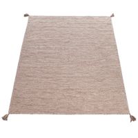 alfombra tejida a mano kilian beige 80x150 cm