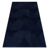 alfombra aura j2624a azul oscuro - geometrica estructural moderna 160x220 cm