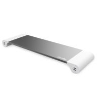 celly desk hub soporte para monitor  4 puertos usb blanco