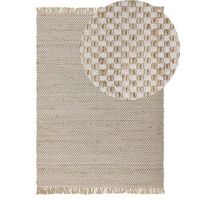 alfombra de pasillo beige algodon yute con flecos 140 x 200 cm tejida a mano boho pasillo dormitorio zerdali