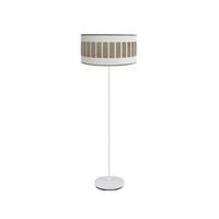 pie salon ivanna 1xe27 blancoblanco-madera clara 163x40x40 cm