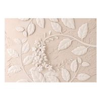 papel pintado 3d - paper flowers beige 250x175 cm