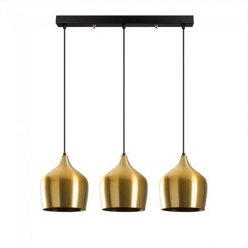 Regleta de techo momo 22 oro (3 luces)