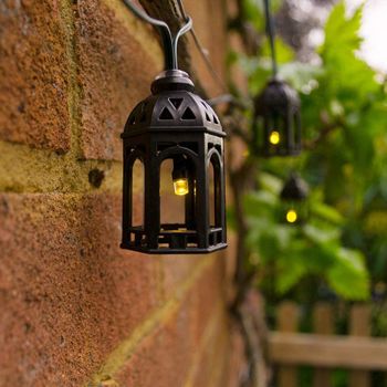 Elan Solar Moroccan Lantern Fairy Lights