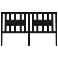 cabecero cama mueble de dormitorio madera maciza de pino 206 x 4 x 100 cm negro m020008820