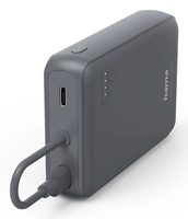 powerbank hama power pack 10000 mah 2xusb-c indicador de carga cable integrado antracita