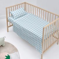 vichy juego de sabanas cuna 2 piezas azul