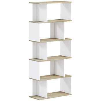 Estantería librería 70x29.5x163 cm roble