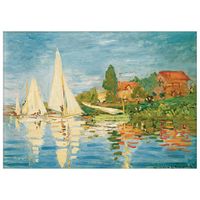 cuadro lienzo - de regata en argenteuil - claude monet - cm 60x80