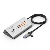 estacion de acoplamiento blueendless hu806 8-en-1 usb-a type-c con 10gbps usb-a 324  usb-c 322  puertos multiples