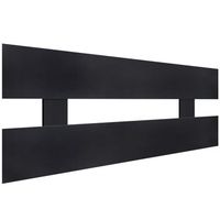 dhome cabecero negro 95cm horizontal estilo valla madera reciclada dm herrajes incluidos 95cm horizontal valla negro