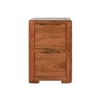 mesita de noche acacia 40x40x60 marron