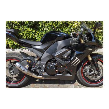 Silenciador de escape Kawasaki ZX-10R E3 '08-'09 Mass Cafe Racer Curve