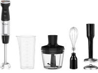 batidora de mano - moulinex quickchef dd674810 4 en 1 1000 w tecnologia powelix 20 velocidades modo silencioso acces incluidos acero inox