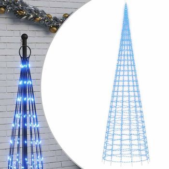 Árbol De Navidad 3000 Led Azul 800 Cm Vidaxl