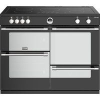 stoves sterling s1100ei 110 cm electric induction range cooker - black black