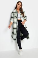 yours camisa extra larga de cuadros verdes en algodon mujer curvy y tallas grandes yours