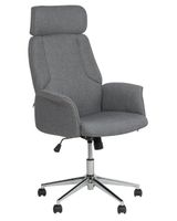 silla de oficina giratoria gris