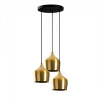 lampara colgante momo 22 oro 3 luces