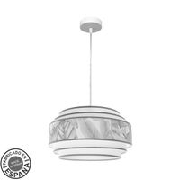 abrila colgante con pantalla modelo camerun gris 1 luz