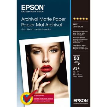 Papel Epson Mate de Archivo A3+ 189 g/m² 50 hojas