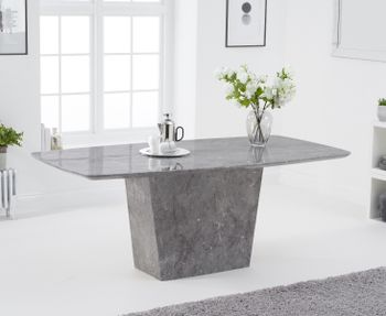 Francesca 200cm Grey Marble Dining Table