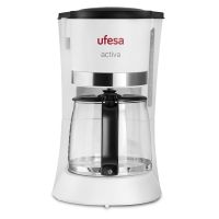 ufesa cg7123 cafetera de goteo 12 tazas 800w blanca