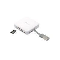 lector de tarjetas pny axp724 usb 20 multi-formato blanco