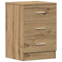 mesita de noche madera de ingenieria roble artisian 38x35x55 cm vidaxl