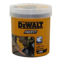 dewalt dt20540-qz - cubo con 100 discos de corte de alto desempeno para acero inox 125 x 1 x 2223mm