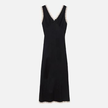 RIXO Sandrine Lace-Trimmed Crepe Dress - UK 14