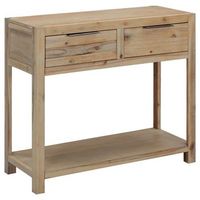 mesa consola de madera maciza de acacia 82x33x73 cm vidaxl