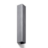 aplique de pared led 12w metal columbus l plateado