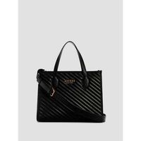 guess bolsa bolso tote silvana 2 comp negro para mujer
