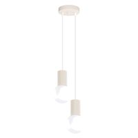 lampara colgantes beige aluminiovidrio alt 120 cm