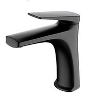 monomando lavabo negro mate serie delos