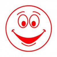 colop motivational stamp happy face