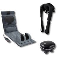 cofre masaje premium colchoneta shiatsu - bodylife premiumrelax pro blanco
