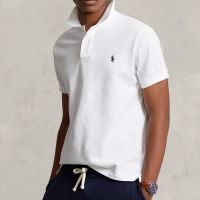 polo ralph lauren cotton-pique slim-fit polo shirt - xxl