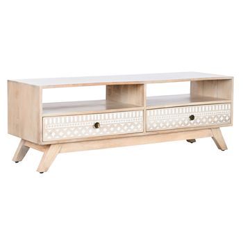 Mueble Tv Mango 130x40x45 Cenefa Blanco