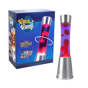 Lámpara De Lava Morada Y Roja | Lámpara De Mesa | Lámpara De Noche
