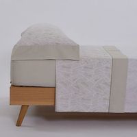 juego de sabanas algodon casandra  beige cama de 200cm