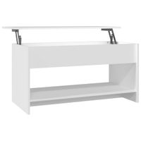 mesa de centro mesas de cafe para salon madera blanco 102x50x525cm